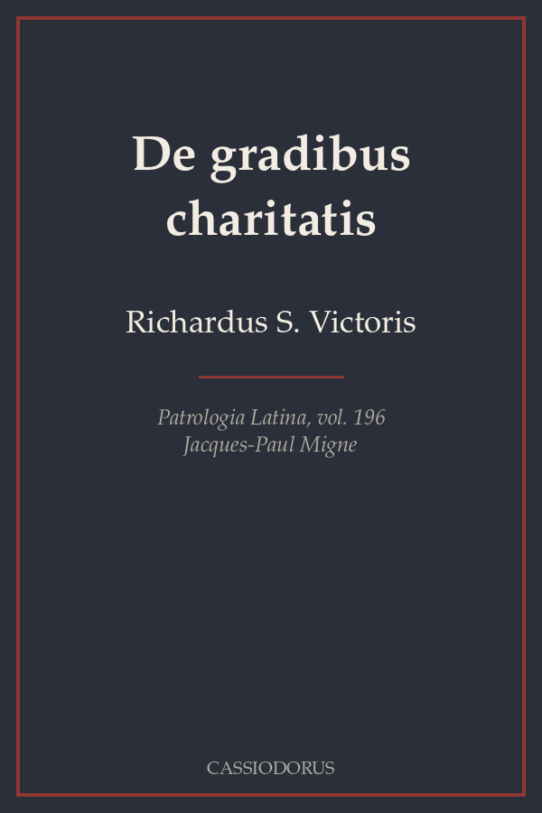De gradibus charitatis cover