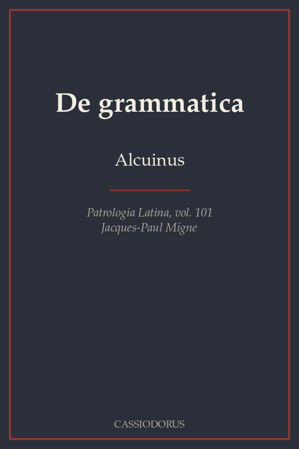 De grammatica cover
