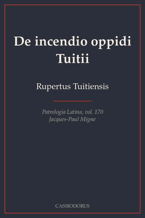 De incendio oppidi Tuitii cover