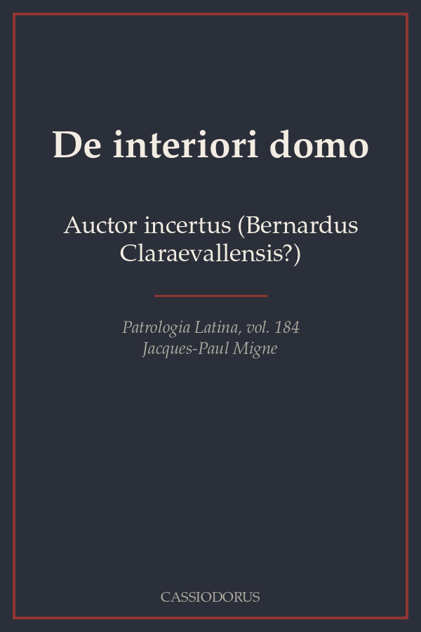 De interiori domo cover