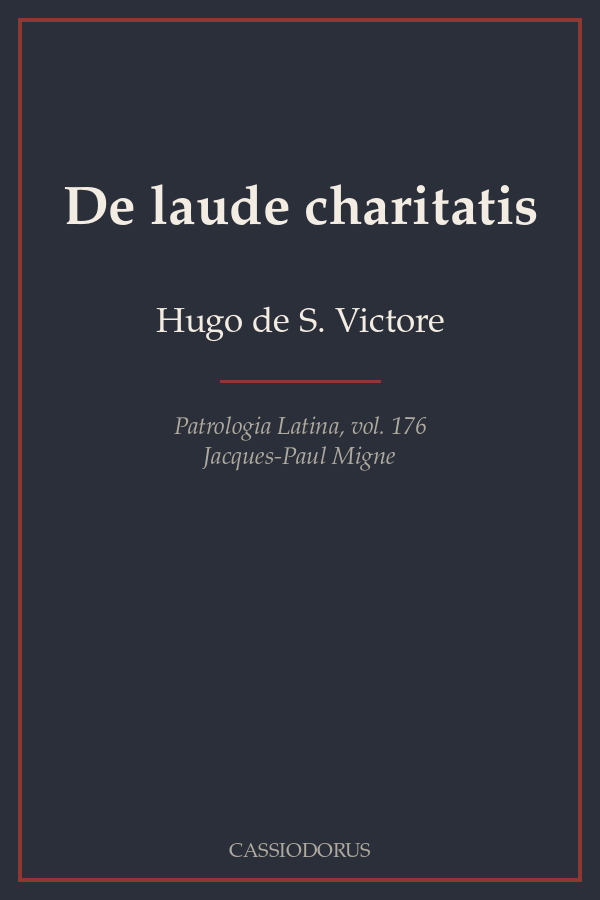 De laude charitatis cover