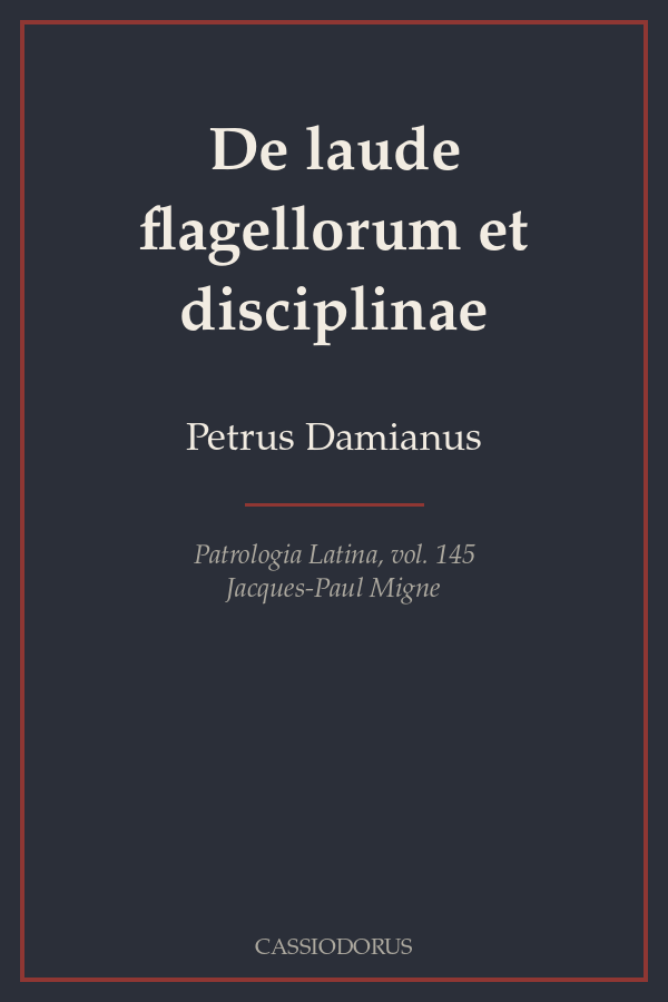 De laude flagellorum et disciplinae cover