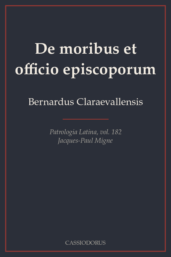 De moribus et officio episcoporum cover