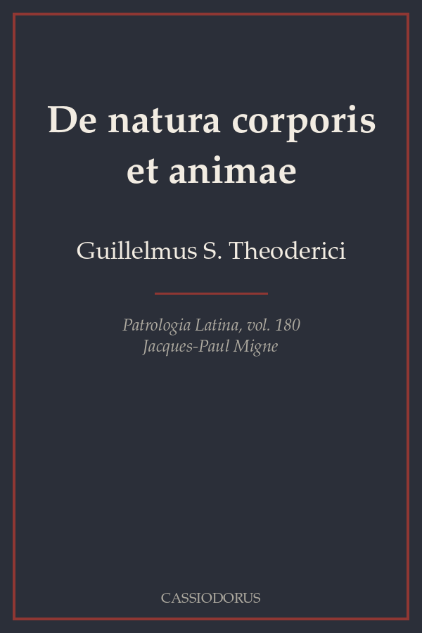 De natura corporis et animae cover