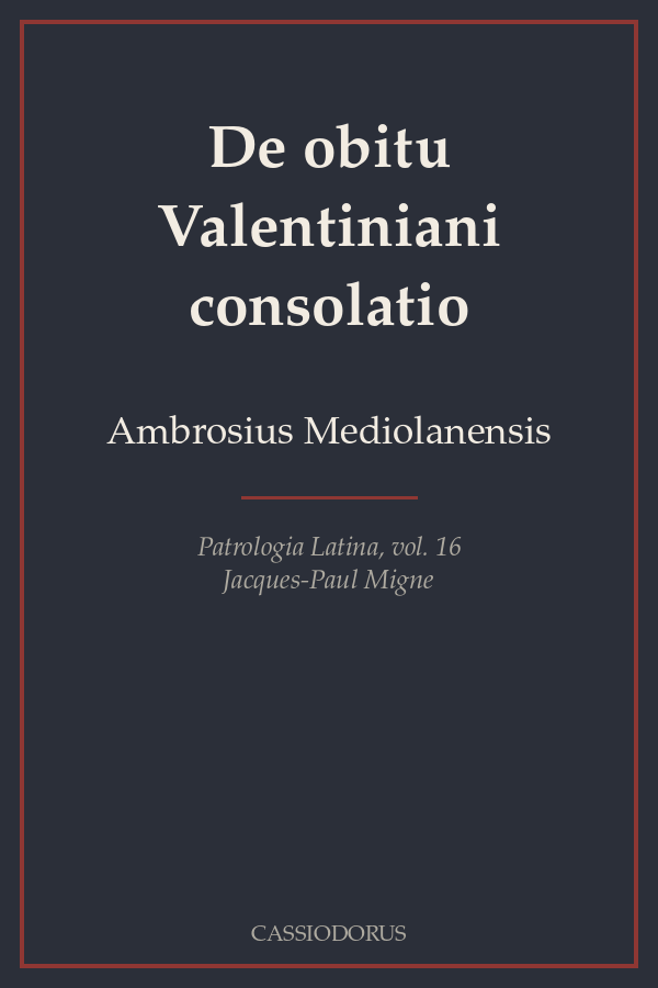 De obitu Valentiniani consolatio cover