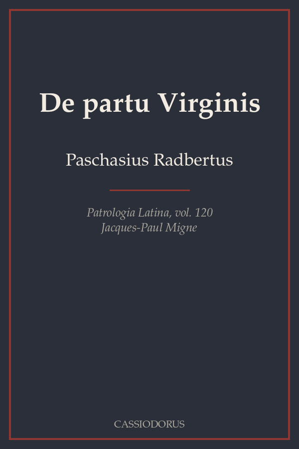 De partu Virginis cover