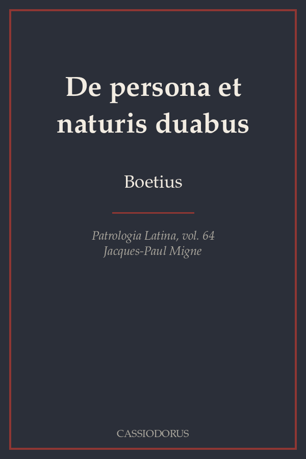 De persona et naturis duabus cover
