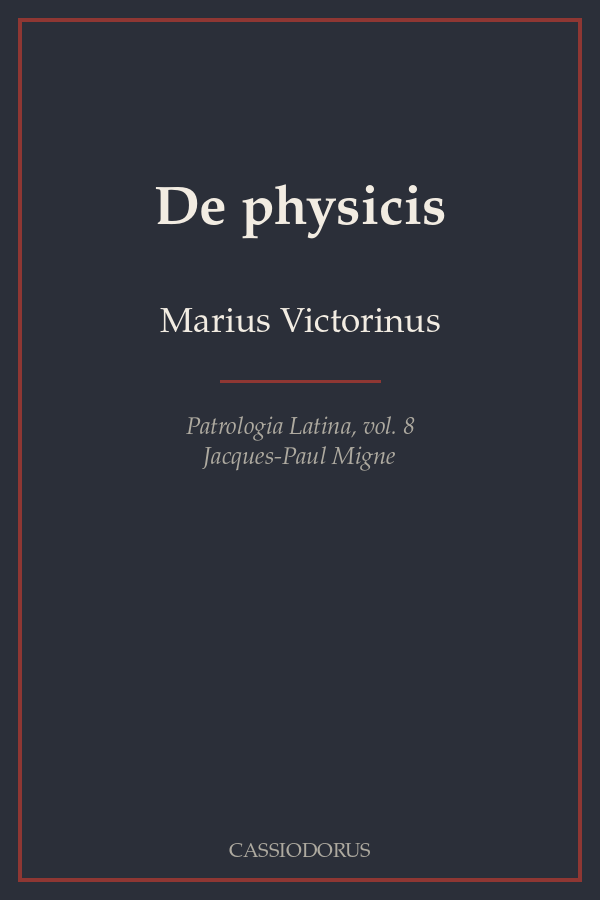 De physicis cover