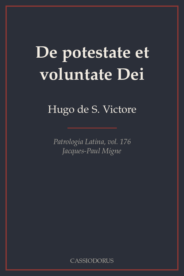 De potestate et voluntate Dei cover