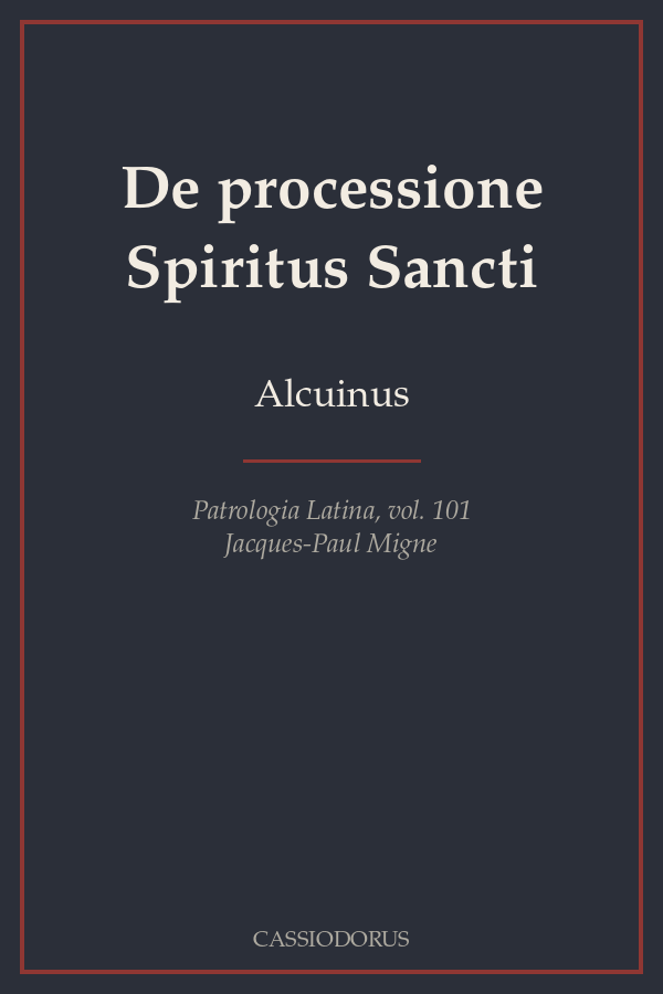 De processione Spiritus Sancti cover