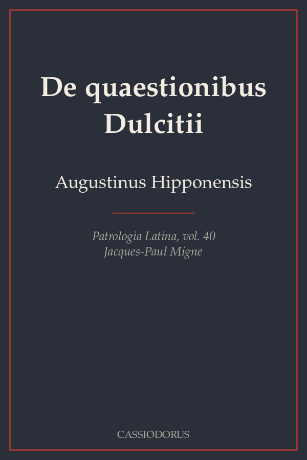 De quaestionibus Dulcitii cover