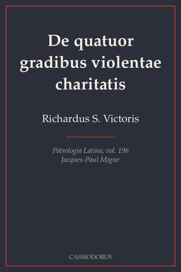 De quatuor gradibus violentae charitatis cover