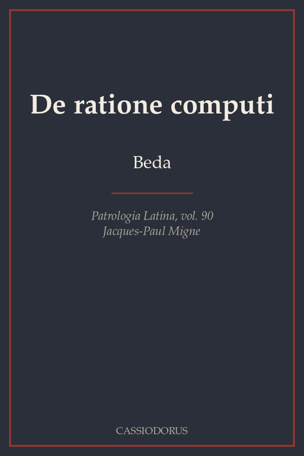 De ratione computi cover