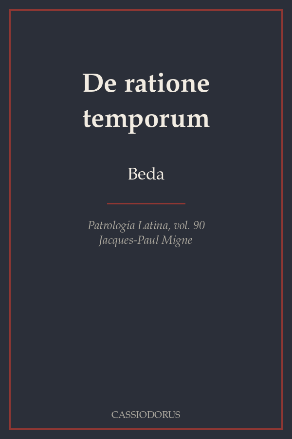 De ratione temporum cover