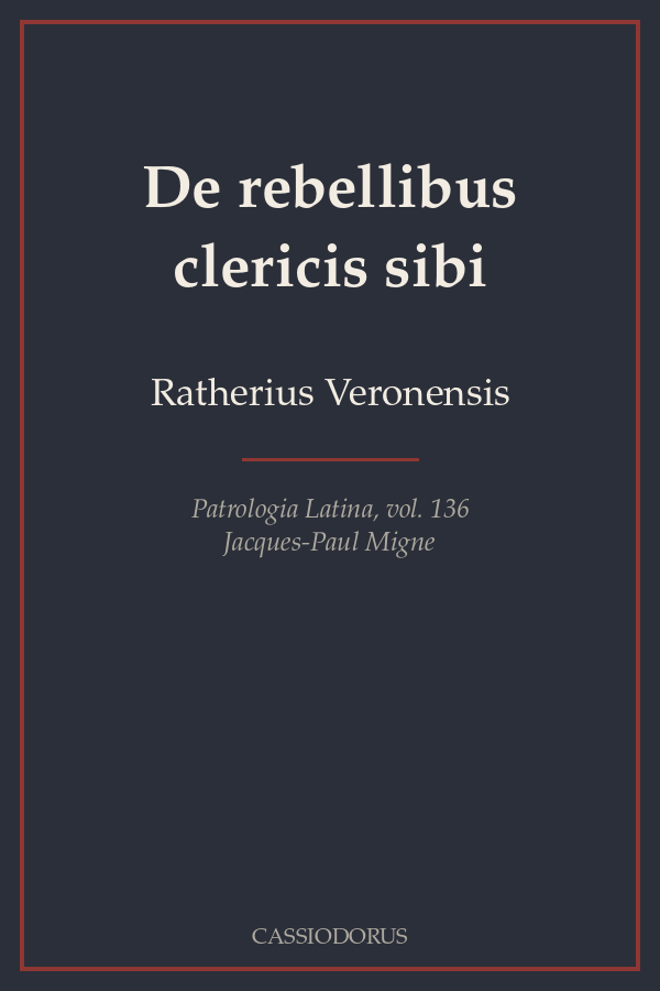 De rebellibus clericis sibi cover