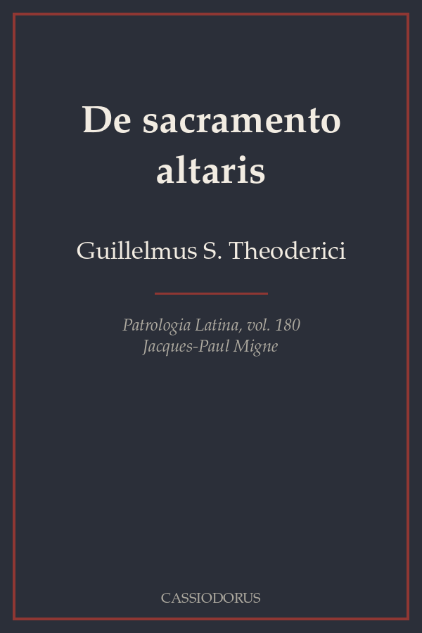 De sacramento altaris cover