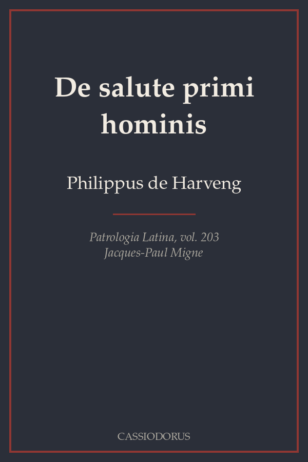 De salute primi hominis cover