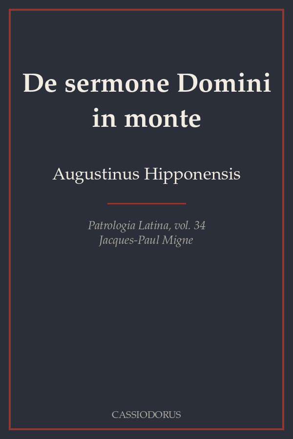 De sermone Domini in monte cover