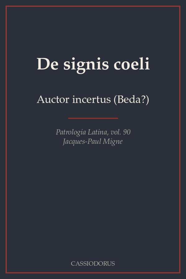 De signis coeli cover