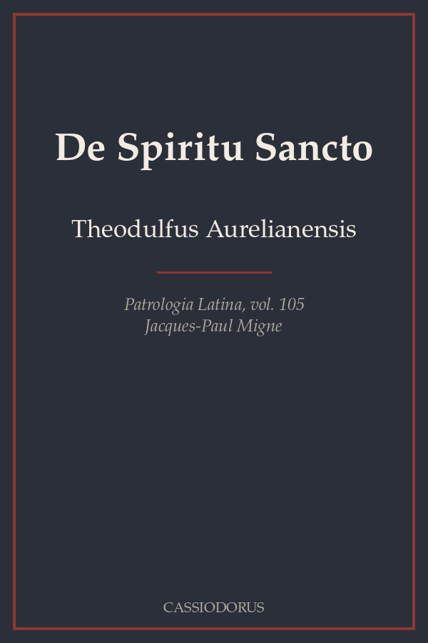 De Spiritu Sancto cover