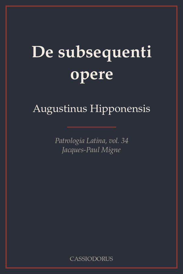 De subsequenti opere cover