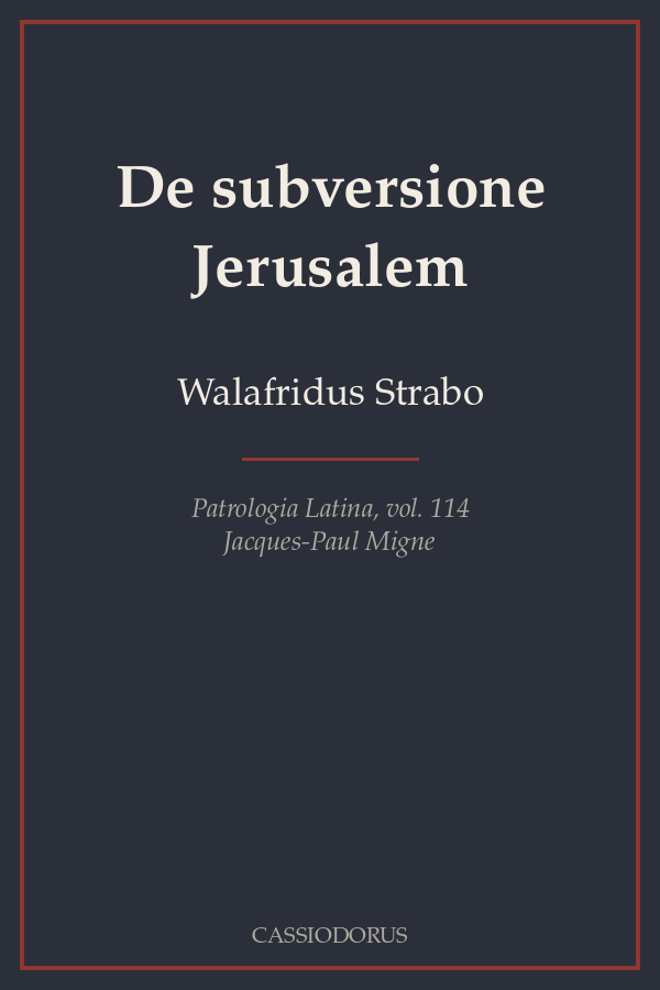 De subversione Jerusalem cover