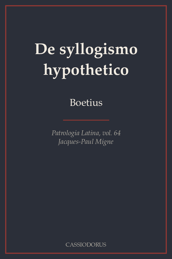 De syllogismo hypothetico cover
