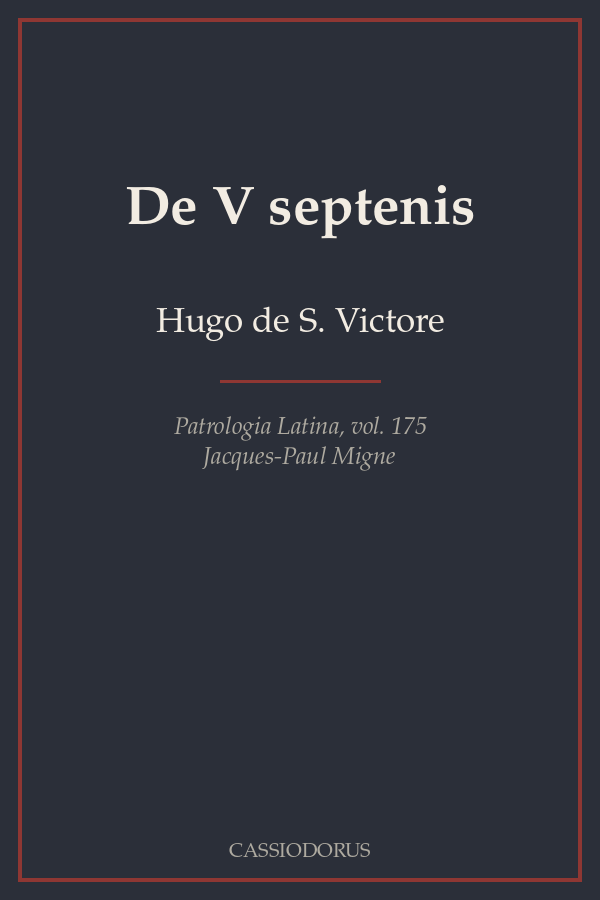 De V septenis cover