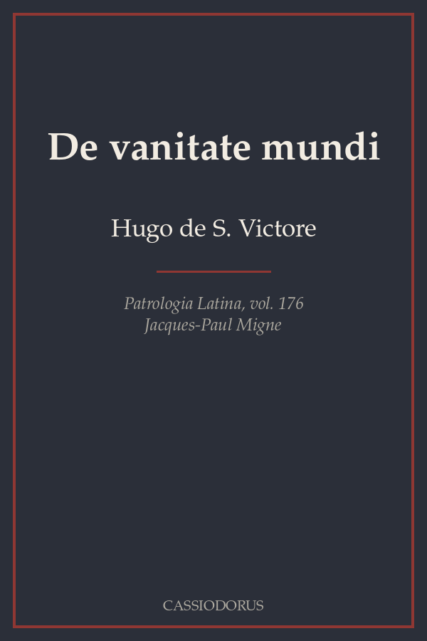 De vanitate mundi cover