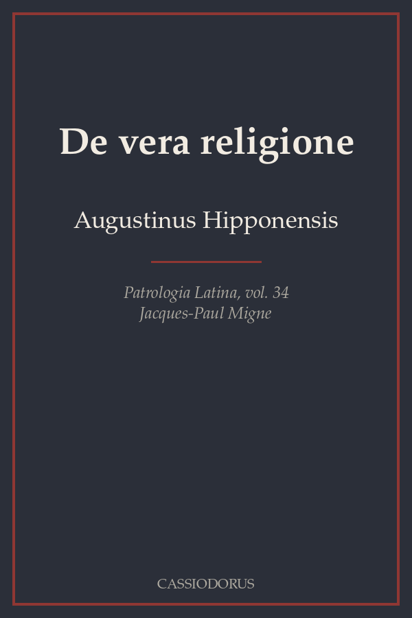 De vera religione cover