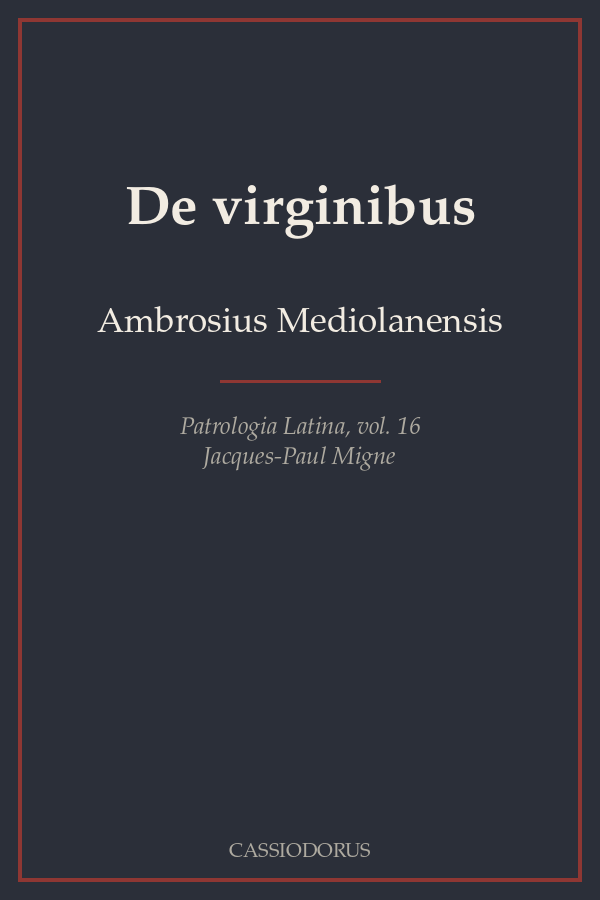 De virginibus cover