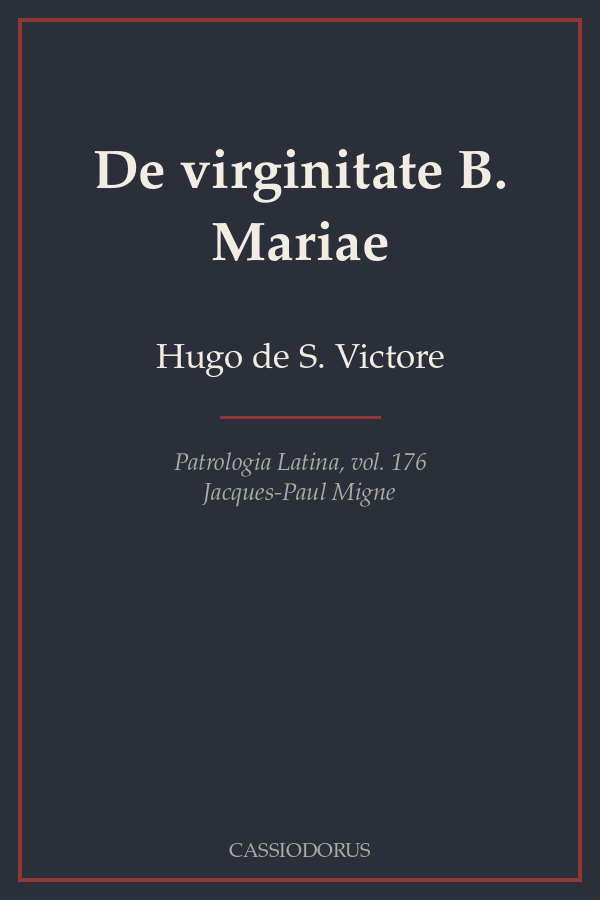 De virginitate B. Mariae cover