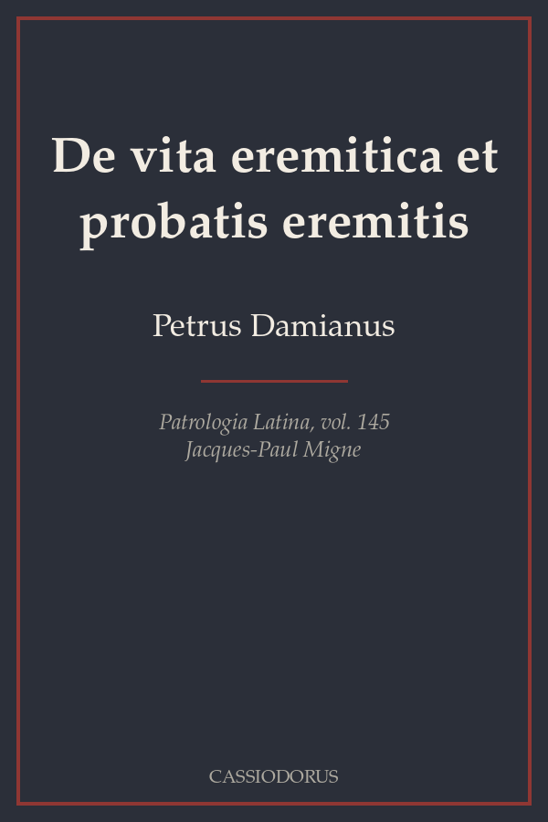 De vita eremitica et probatis eremitis cover