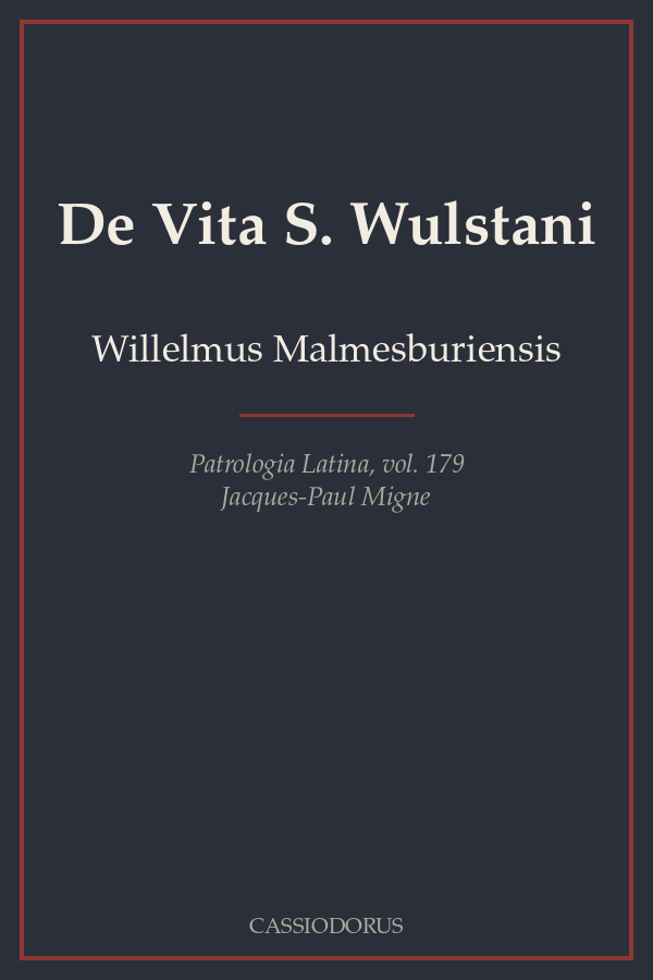 De Vita S. Wulstani cover