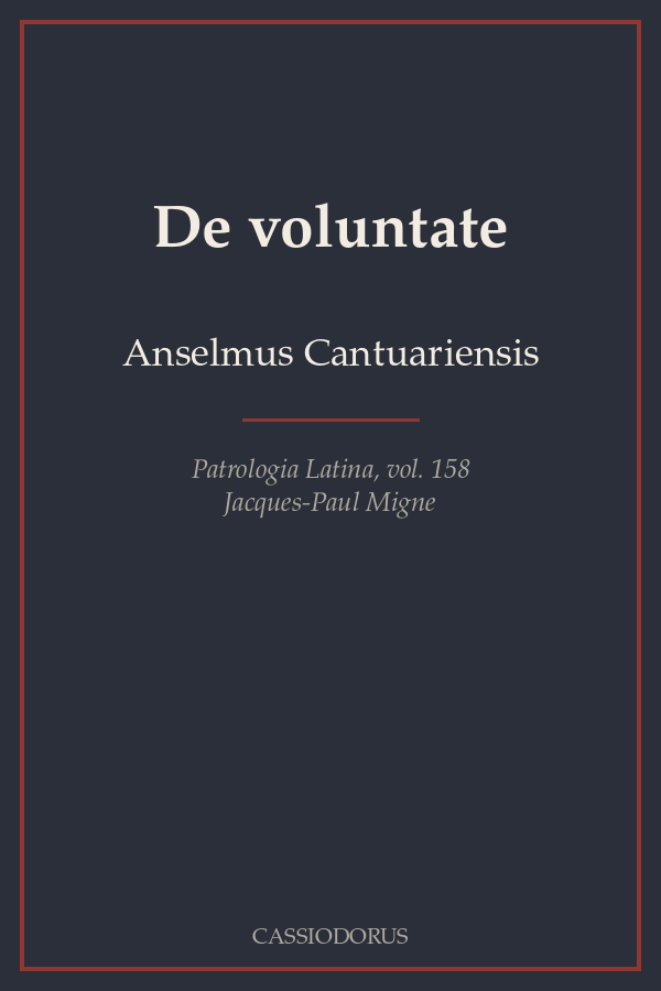 De voluntate cover