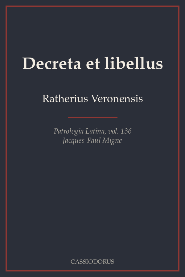 Decreta et libellus cover