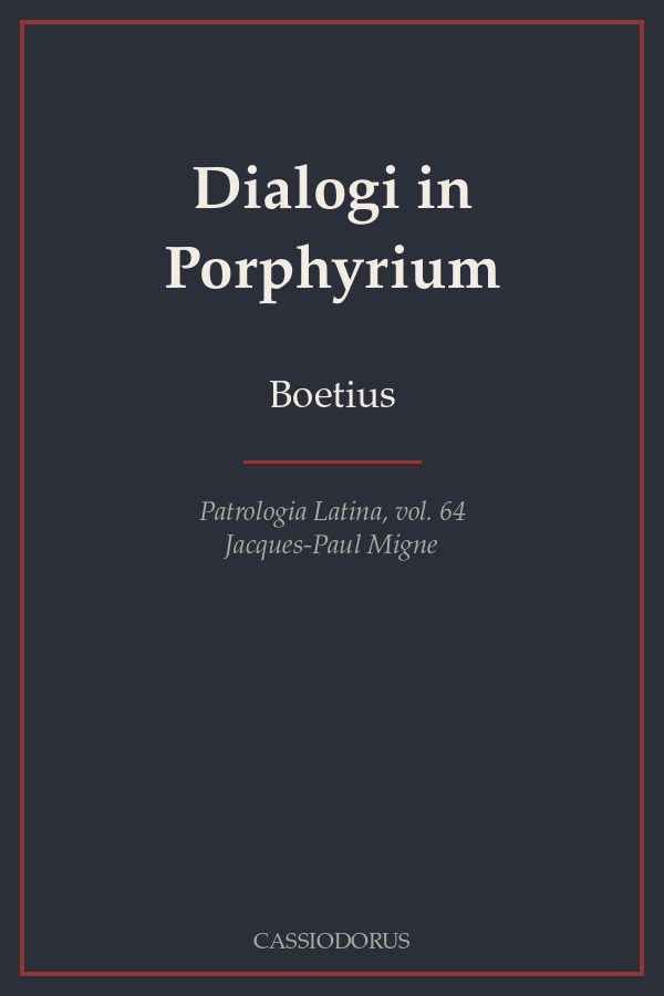Dialogi in Porphyrium cover