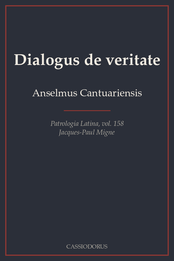 Dialogus de veritate cover