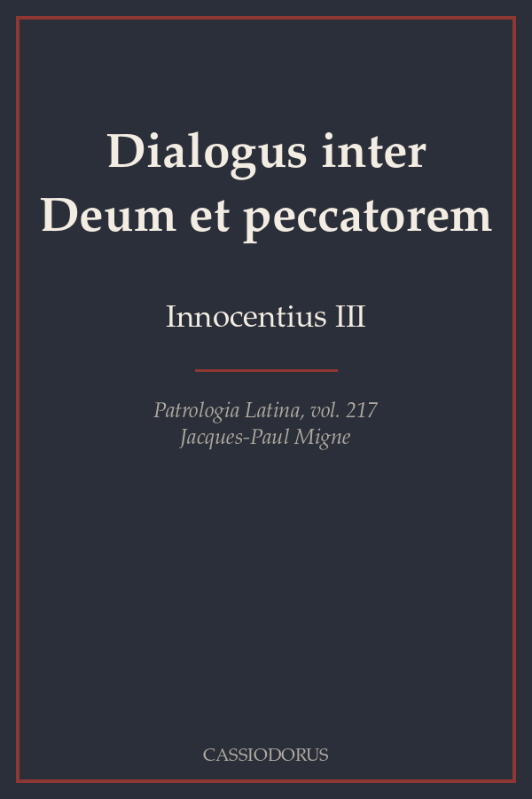 Dialogus inter Deum et peccatorem cover