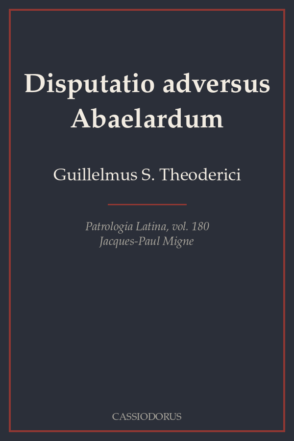 Disputatio adversus Abaelardum cover