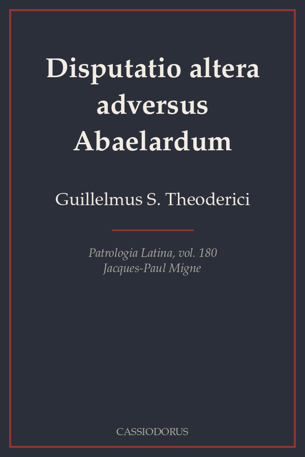 Disputatio altera adversus Abaelardum cover