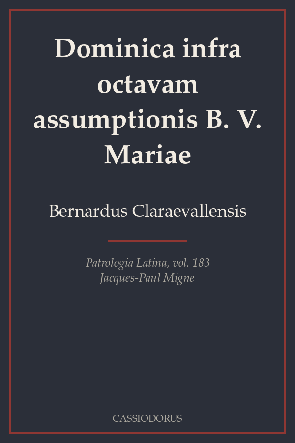 Dominica infra octavam assumptionis B. V. Mariae cover