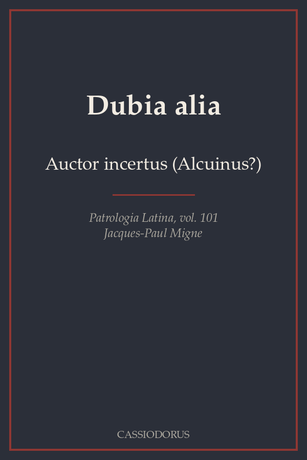 Dubia alia cover