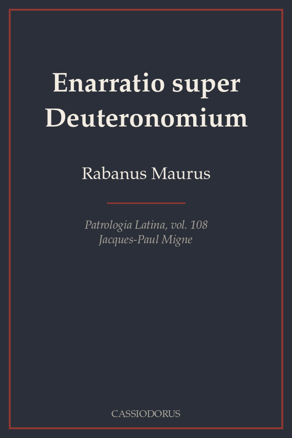 Enarratio super Deuteronomium cover