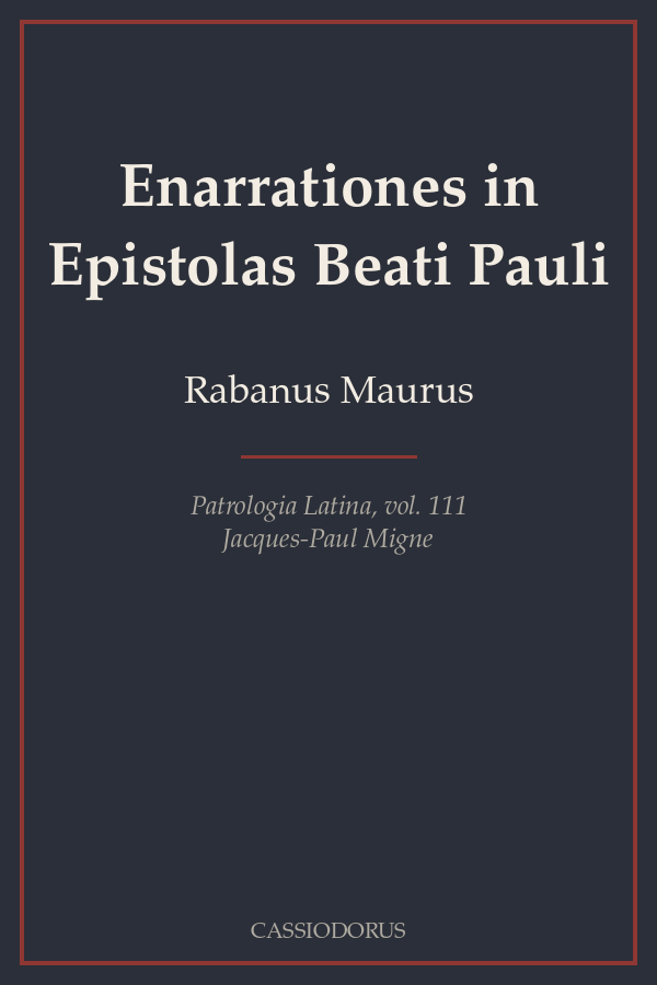 Enarrationes in Epistolas Beati Pauli cover
