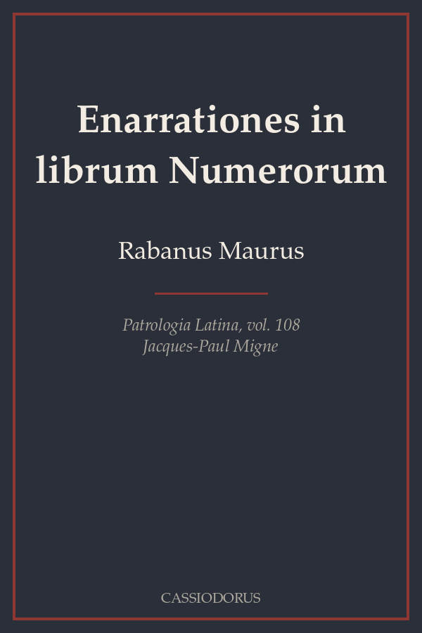 Enarrationes in librum Numerorum cover