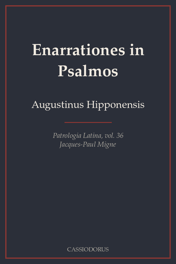 Enarrationes in Psalmos cover