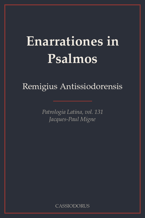 Enarrationes in Psalmos cover