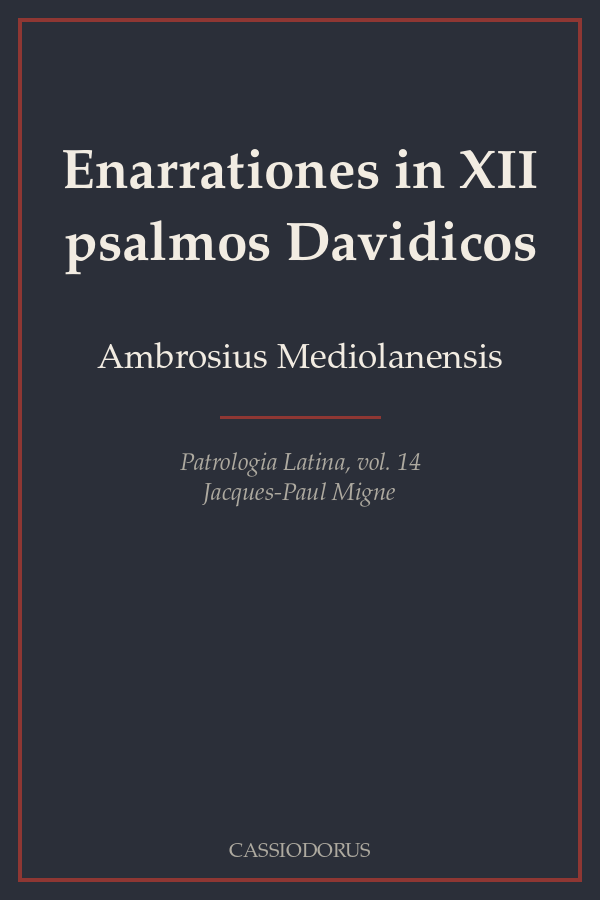 Enarrationes in XII psalmos Davidicos cover