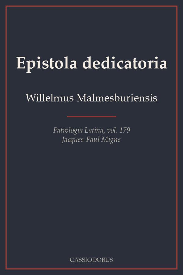 Epistola dedicatoria cover